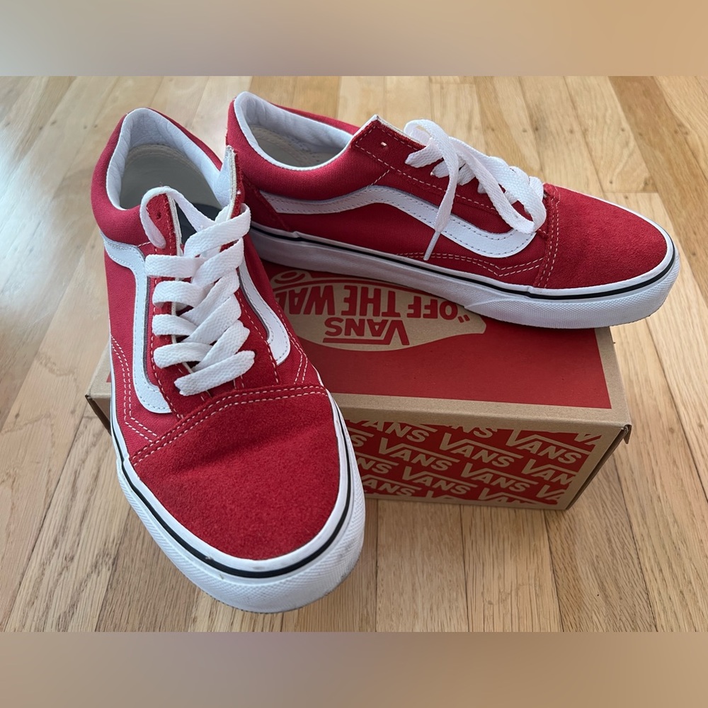 Vans Old Skool Cerise/ True White Size 6.5 Women